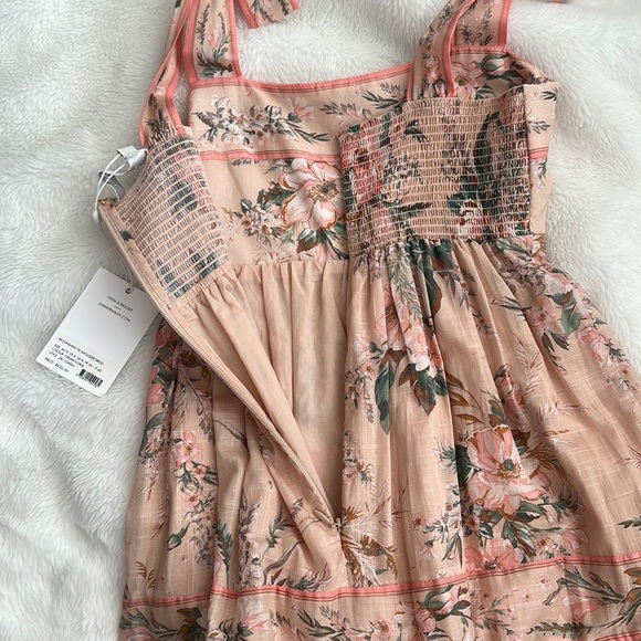 Zimmermann Moonshine Shoulder Tie Midi Dress NWT - Picture 4 of 7